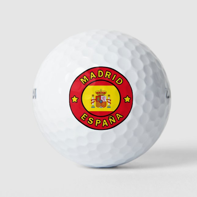 Madrid España Golf Balls (Front)