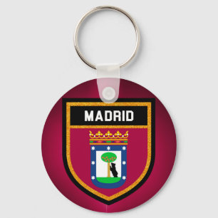 Madrid Flag Key Ring