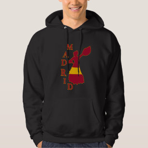 Madrid Flamenco Souvenir with Spain Flag Hoodie