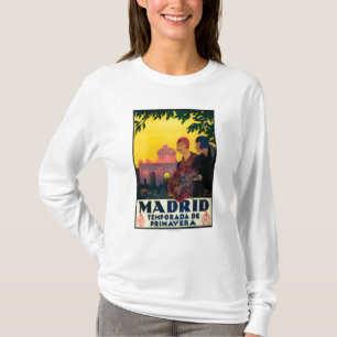 Madrid in Springtime Travel Promotional Poster T-Shirt