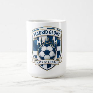 Madrid Majestic Skyline Glory, Soccer Heritage Fan Coffee Mug