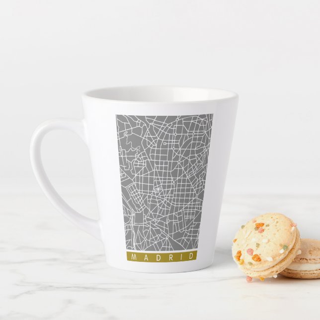 Madrid map latte mug (In Situ)