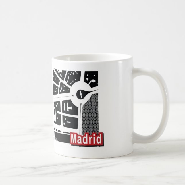 Madrid map Mug (Right)