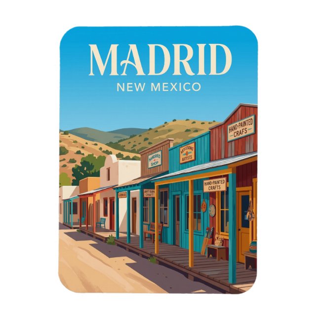 Madrid New Mexico Magnet (Vertical)
