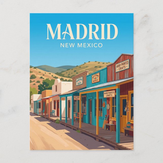 Madrid New Mexico Postcard (Front)