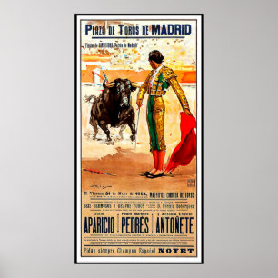 Madrid, Plaza de toros, Spain, bullfighting Poster