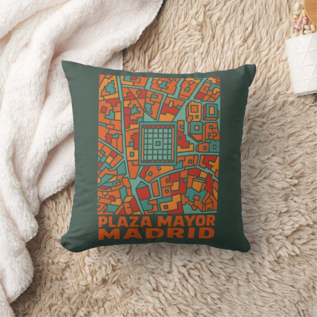 Madrid Plaza Mayor Cushion (Blanket)