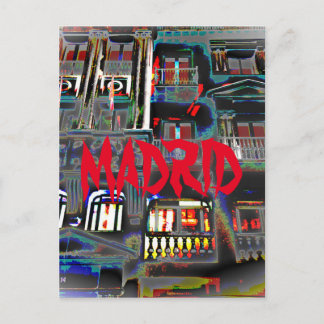 Madrid por la noche  en la Gran Vía (España) Postcard