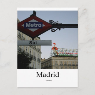 Madrid, Puerta del Sol Postcard