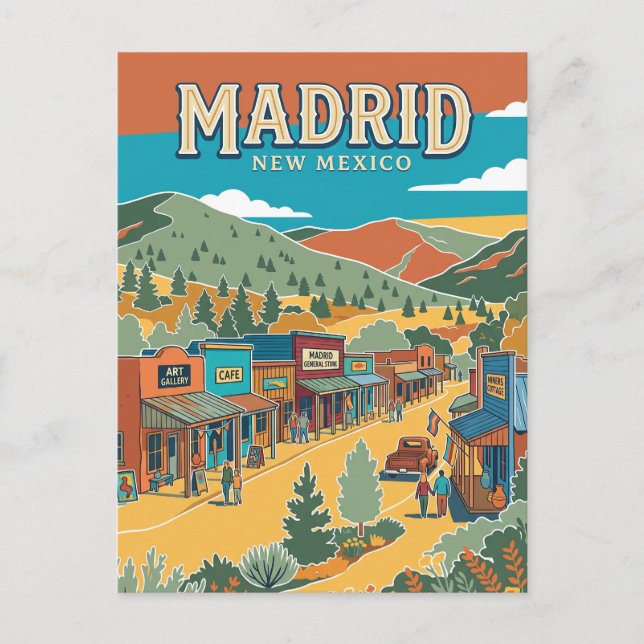 Madrid, Santa Fe New Mexico Postcard (Front)