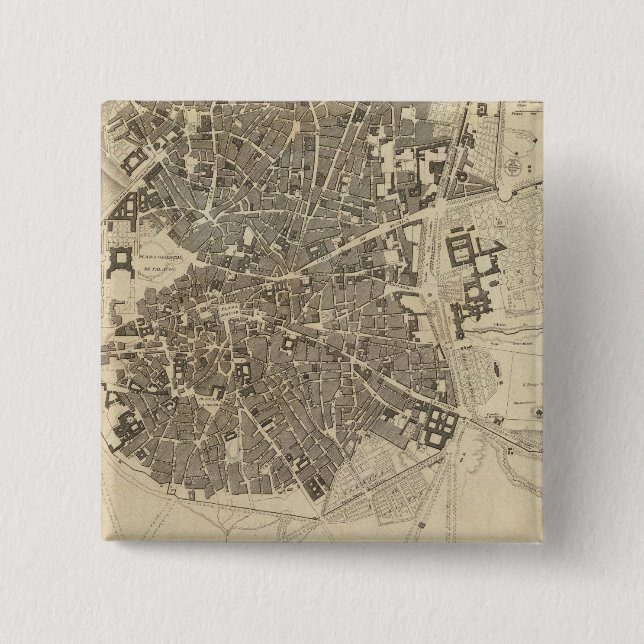 Madrid, Spain 15 Cm Square Badge (Front)