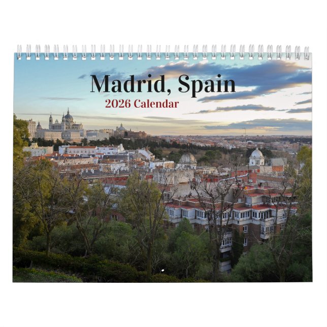 Madrid Spain 2026 Calendar (Cover)