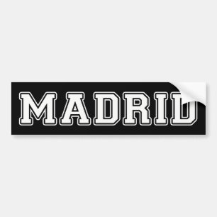 Madrid Spain Bumper Sticker