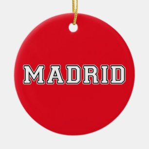 Madrid Spain Ceramic Ornament