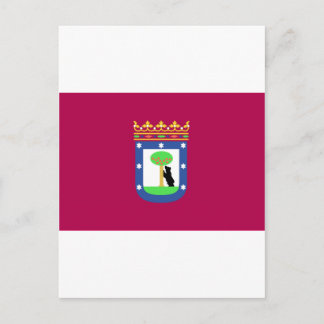 Madrid Spain (City) Flag Postcard
