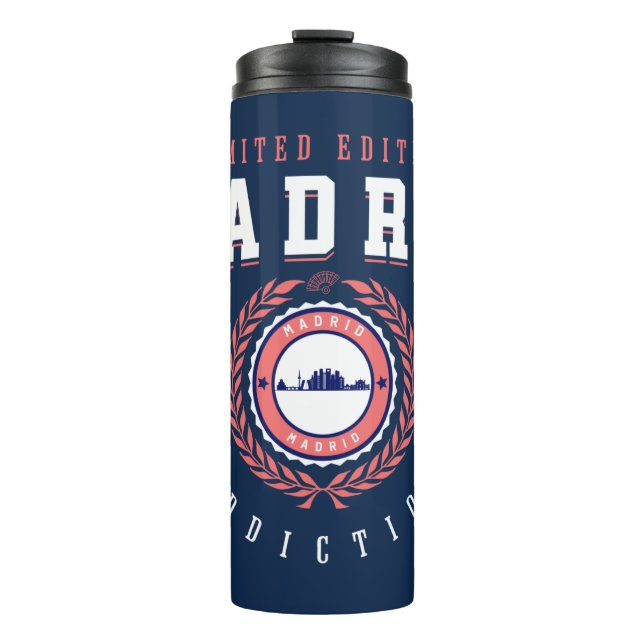 Madrid Spain City Traveler Sports Style Thermal Tumbler (Front)