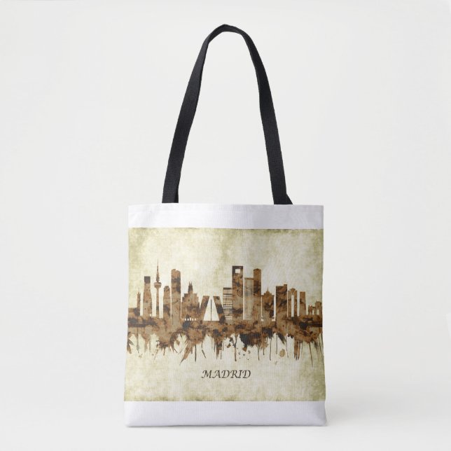 Madrid Spain Cityscape Tote Bag (Front)