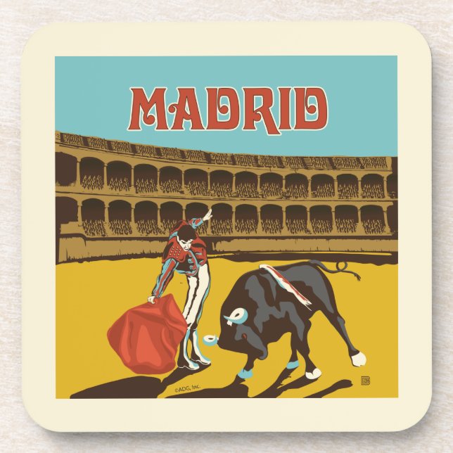 Madrid, Spain Coaster (Front)