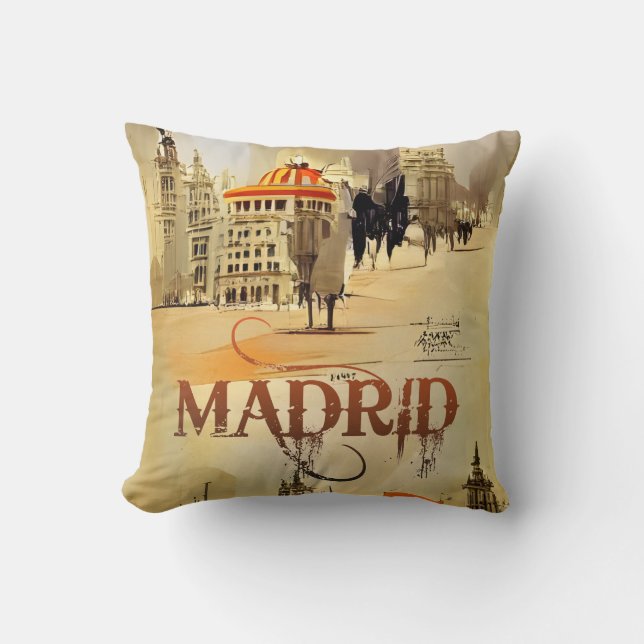 MADRID. SPAIN CUSHION (Front)