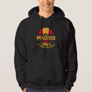 Madrid Spain Espana Historical Skyline Spanish Hoodie