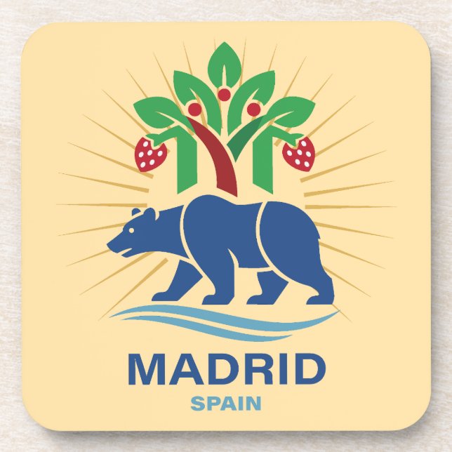 Madrid Spain Europe Coaster (Front)