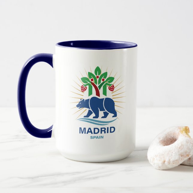 Madrid Spain Europe Mug (With Donut)