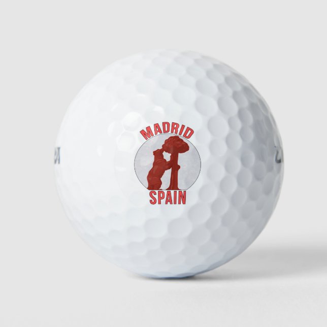 Madrid Spain Golf Balls (Front)