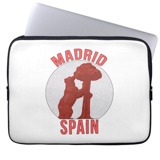 Madrid Spain Laptop Sleeve (Front)