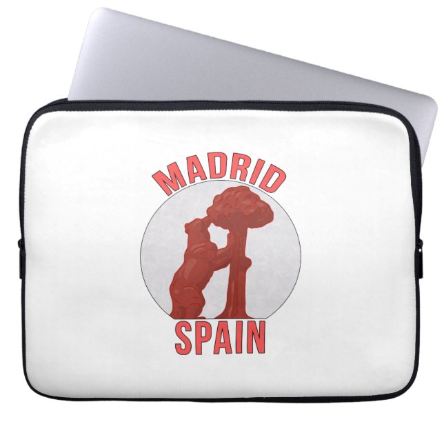 Madrid Spain Laptop Sleeve (Front)
