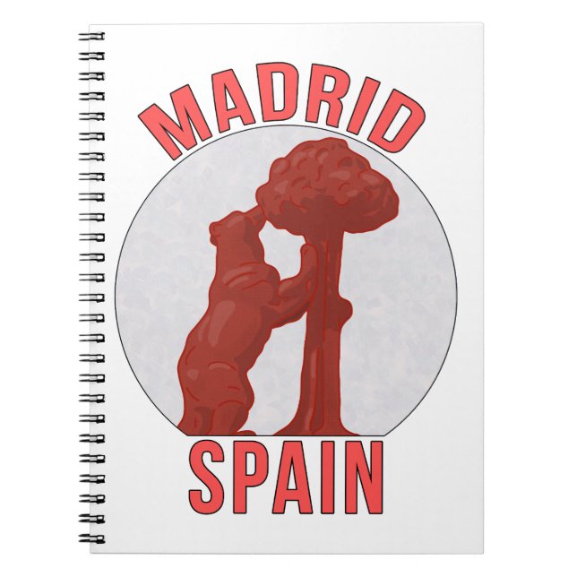 Madrid Spain Notebook (Front)