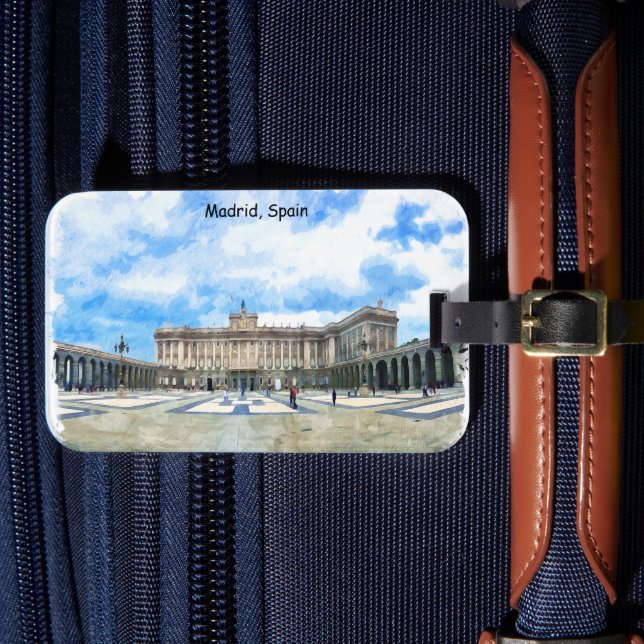 Madrid Spain Palace  Luggage Tag (Front Insitu 4)
