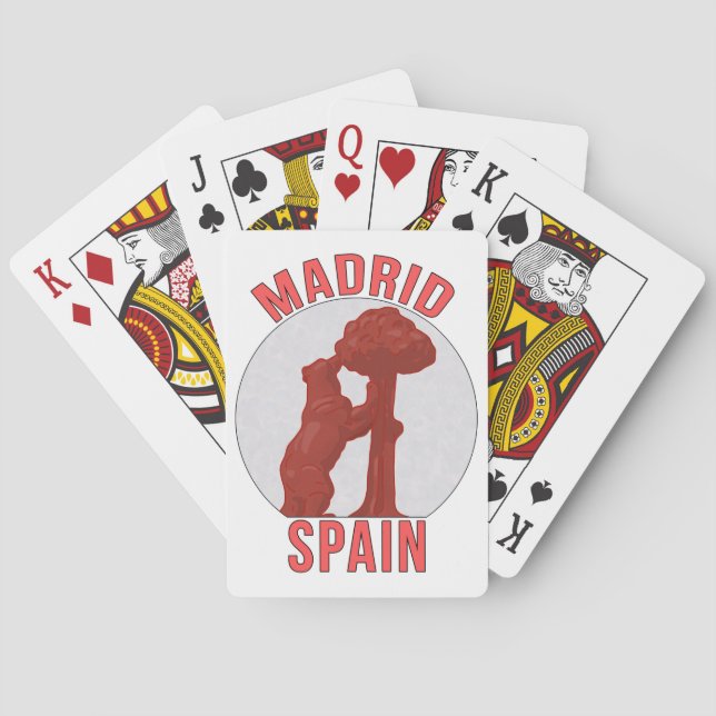 Madrid Spain Playing Cards (Back)