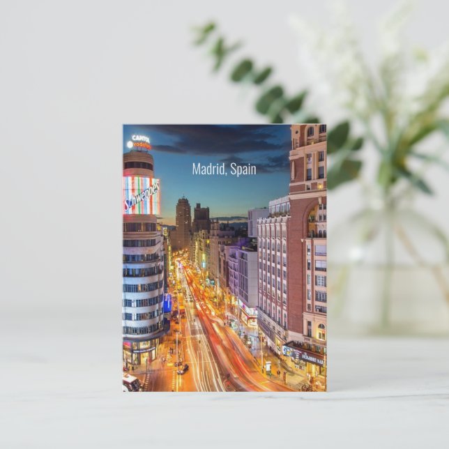 Madrid, Spain scenic photograph, Postcard (Standing Front)