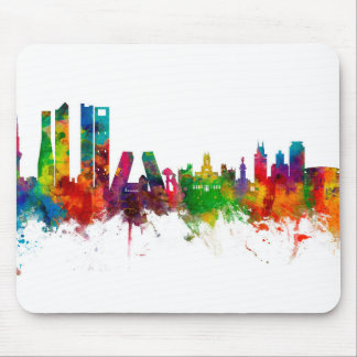 Madrid Spain Skyline Mouse Pad