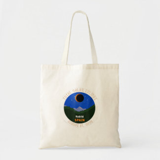 Madrid Spain Solar Eclipse 2026 Totality August 12 Tote Bag