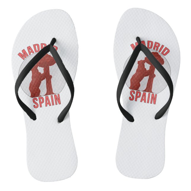 Madrid Spain Thongs (Footbed)