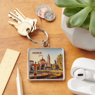 Madrid Spain Travel landscape souvenir Key Ring