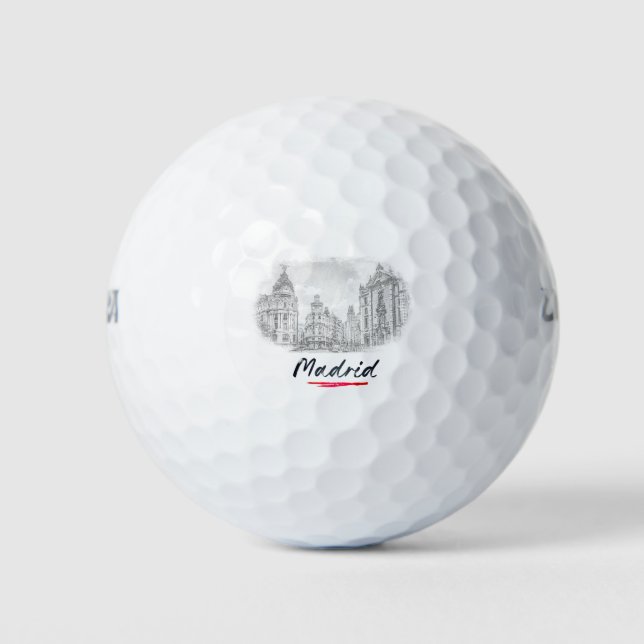 Madrid - Spain - Via Grande Golf Balls (Front)