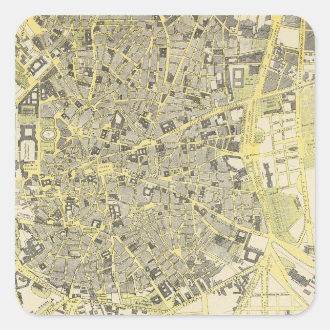 Madrid Square Sticker (Front)