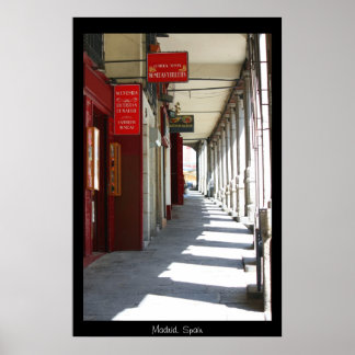 Madrid street scene Print