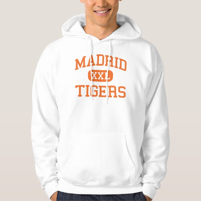 Madrid - Tigers - Madrid High School - Madrid Iowa Hoodie (Front)