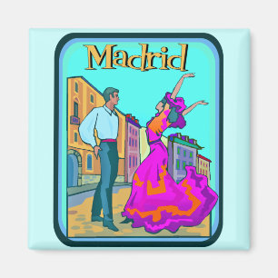 Madrid Travel Poster Magnet