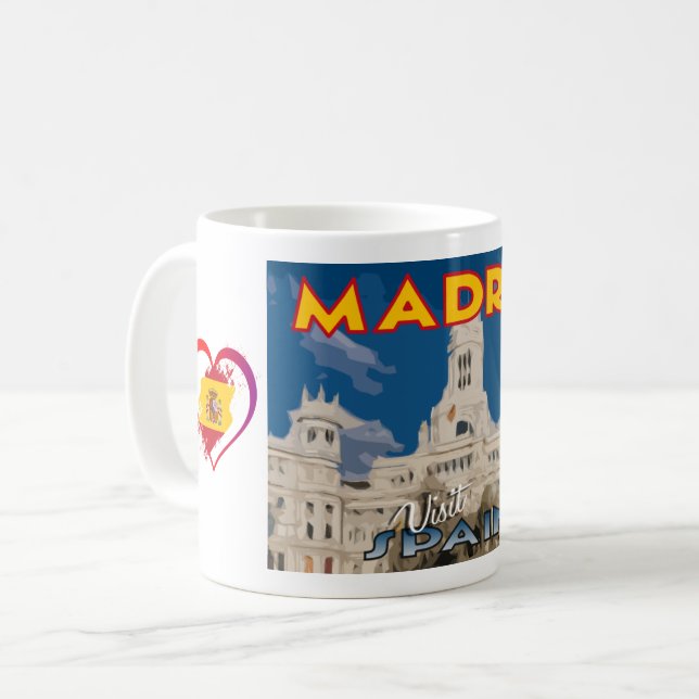 Madrid, visit Spain... Coffee Mug (Front Left)