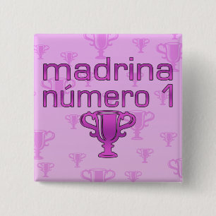 Madrina  Número 1 15 Cm Square Badge