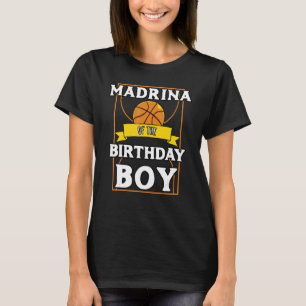 Madrina Of The Birthday Baller Basketball Bday Par T-Shirt