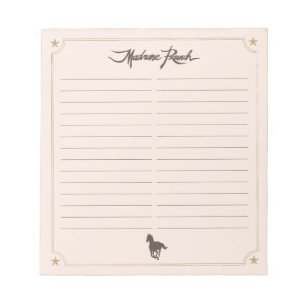 Madrone Ranch Notepad 1