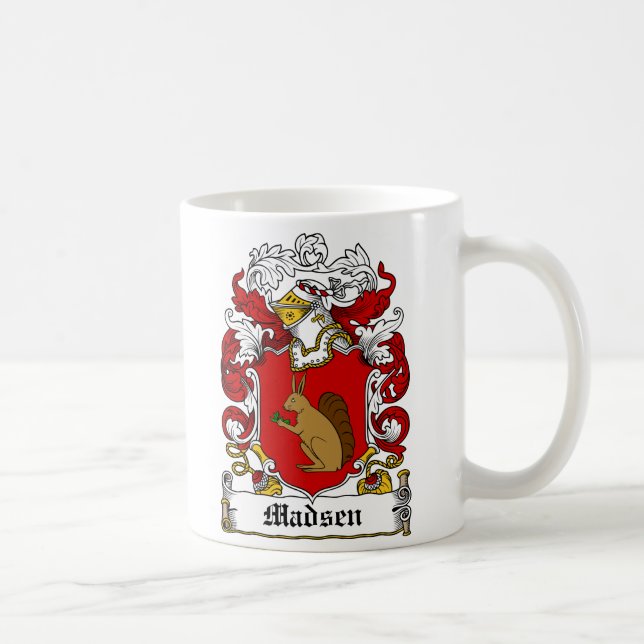 Madsen Family Crest Coffee Mug (Right)