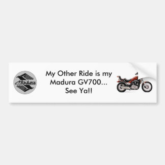 Madura GV 700 White Bumper Sticker