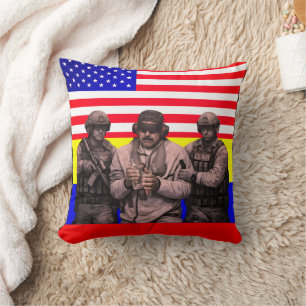 Maduro Captured Live in Hilarious USA Sting Cushion
