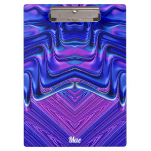 MAE ~ 3D! ~ Pink White and Blue original ~ Clipboard